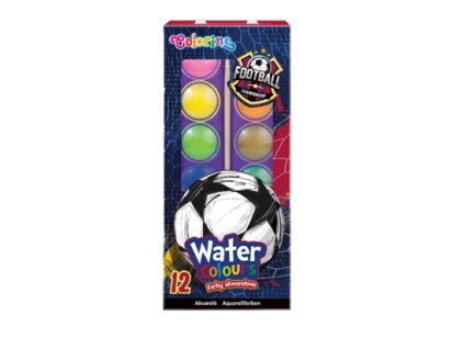 Vodové barvy Colorino Fotbal 12 barev