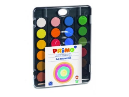 Vodové barvy Primo Black 24 barev + štětec