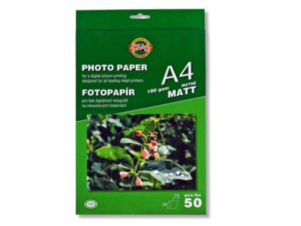Fotopapír A4 190g 50ls K-I-N mat