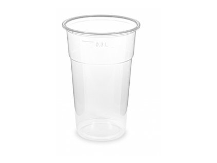 Plastový kelímek 0,3l 100ks průhledný