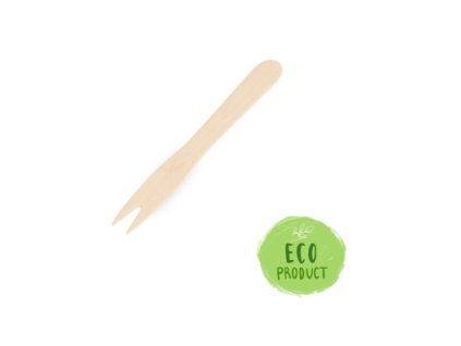 Dřevěné vidličky na hranolky 1000ks