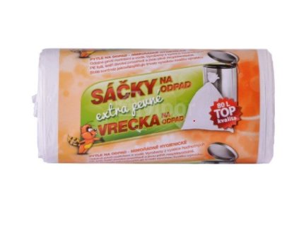 Sáčky 80L do koše bílé (63x85cm) EXTRA PEVNÉ, 40ks/role