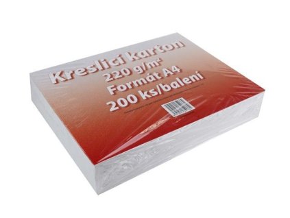 Kreslicí karton A4/220g/200ks bílý