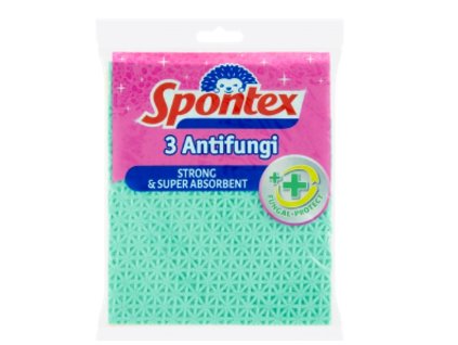 Spontex houbové útěrky (3ks/fol) Antifu