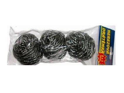 Drátěnka nerez 3ks /3x15g/