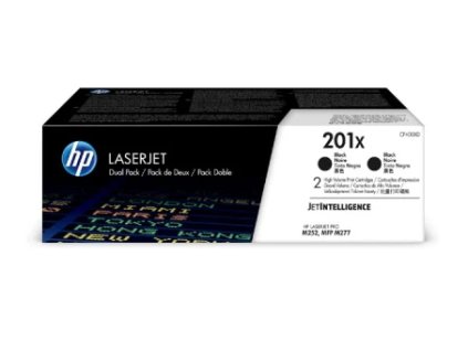 Originální toner HP CF400XD (201X), černý, 2 × 2800 stran, 2 pack