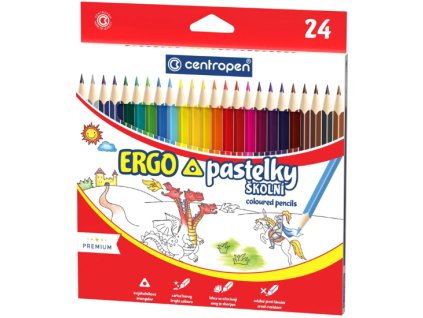 Trojhranné pastelky Centropen 24ks