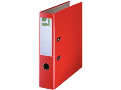 Pákový pořadač Q-Connect - A4, poloplastový, 7,5 cm, červený