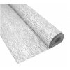 Krepový papír 50x100cm stříbrný