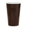 Plastové termo kelímky 0,18l 10ks hnědo-bílé