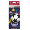 Trojhranné pastelky Colorino Fotbal 12ks