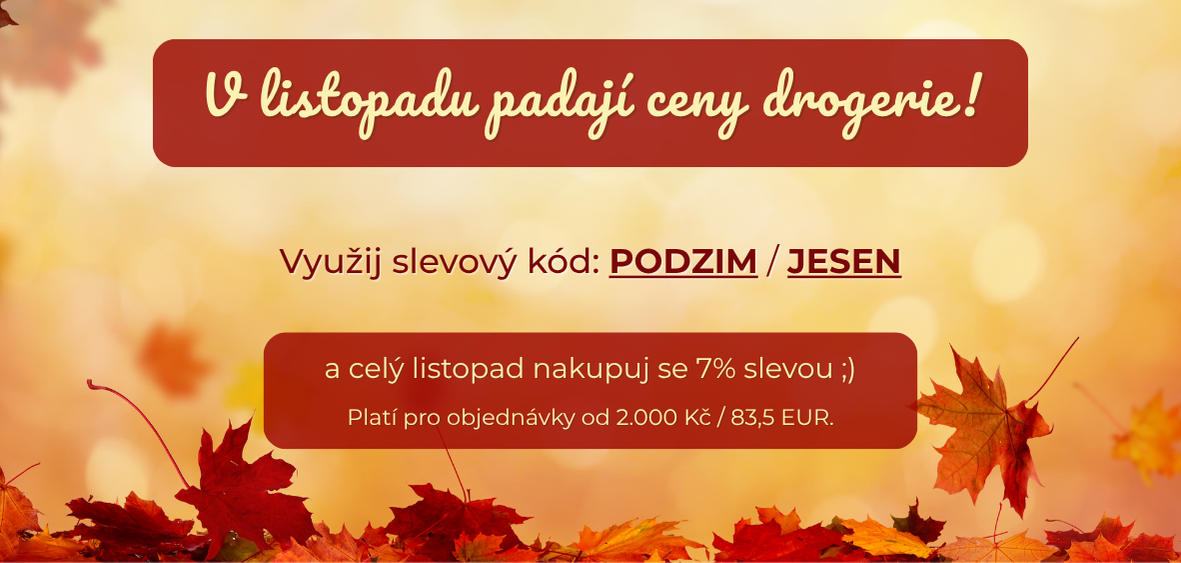 SLEVA 7% PO CELÝ LISTOPAD!