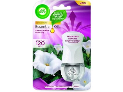 AIRWICK Electric strojek a náplň Jemný satén a měsíční lilie 19 ml