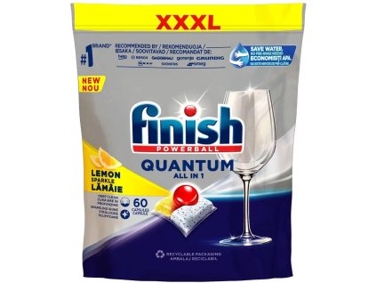 Finish Quantum All in 1 kapsle do myčky nádobí Lemon Sparkle 60 ks