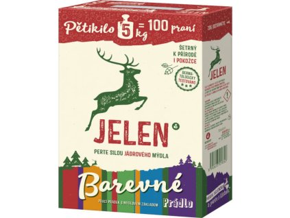 JELEN Prášek na barevné 5 kg (100 praní)
