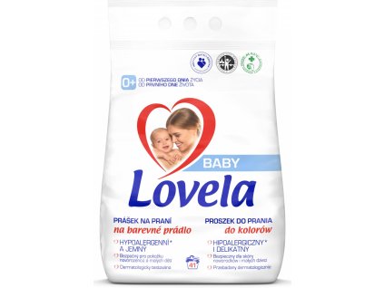 LOVELA Baby prášek na praní na barevné prádlo 4,1 kg / 41 pracích dávek