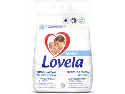 LOVELA Baby prášek na praní na bílé prádlo 4,1 kg / 41 pracích dávek