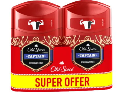 Old Spice deodorant tuhý DUO 2x50ml Captain