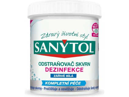 SANYTOL Dezinfekční odstraňovač skvrn Zářivě bílá 450 g
