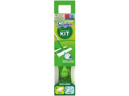 Swiffer Mop + 8 suchých utěrek + 3 vlhčené utěrky