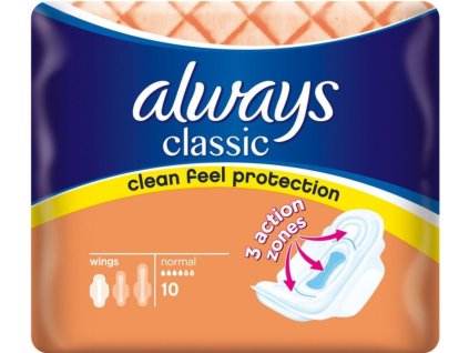 Vložky ALWAYS Classic Normal 10 ks