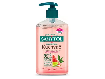 SANYTOL Antibakteriální kuchyňské mýdlo růžový grapefruit a svěží citrón 250 ml