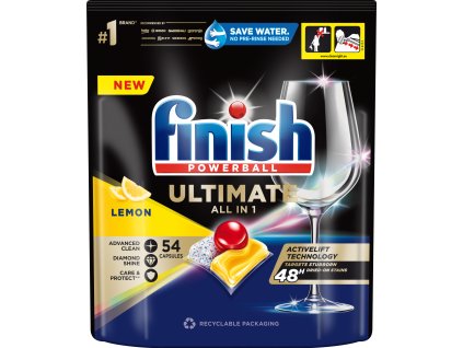 FINISH Ultimate All in 1 kapsle do myčky Lemon 54 ks