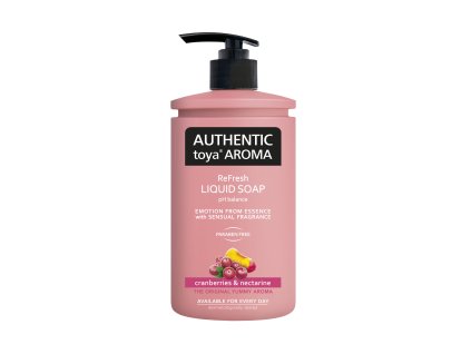 AUTHENTIC toya AROMA tekuté mýdlo cranberries & nectarine 400 ml
