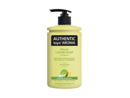 AUTHENTIC toya AROMA tekuté mýdlo ice lime & lemon 400 ml
