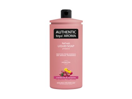 AUTHENTIC toya AROMA tekuté mýdlo cranberries & nectarine refill 600 ml