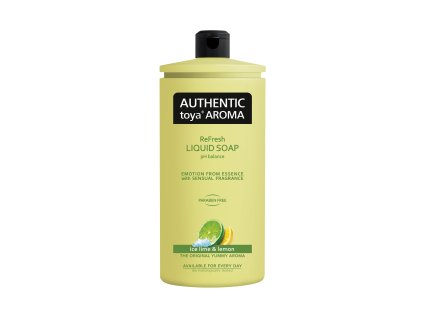 AUTHENTIC toya AROMA tekuté mýdlo ice lime & lemon refill 600 ml