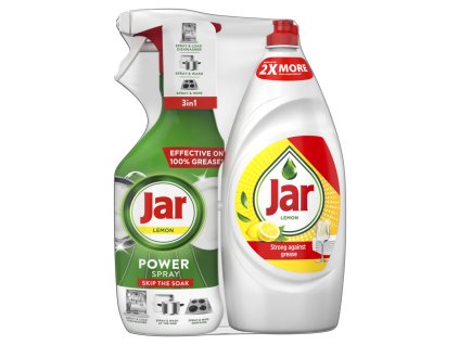 8700216810241 Jar Power Spray do myčky Lemon 3v1 500ml Jar 900ml Lemon