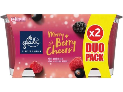 GLADE Svíčka Merry Berry Cheers 2x 129 g