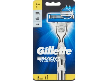 GILLETTE Mach3 Turbo strojek + 2 náhradní hlavice