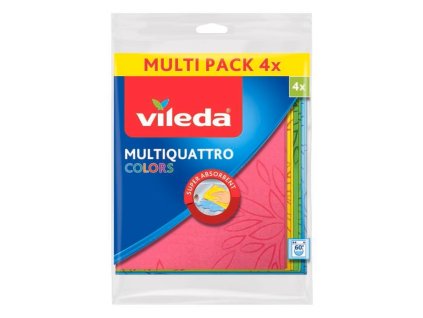 VILEDA Multiquattro Colors hadřík 4 ks