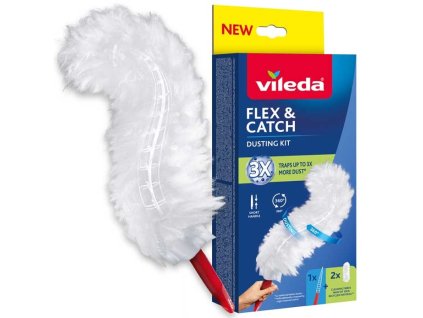 VILEDA Flex & Catch prachovka s krátkou rukojetí
