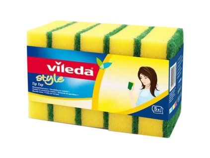 VILEDA Style Tip Top houbička na nádobí 5 ks