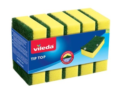 VILEDA Tip Top houbička na nádobí 5 ks