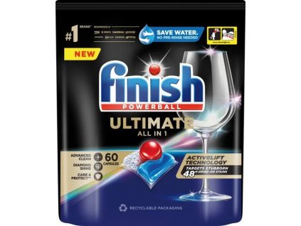 Finish Ultimate All in 1 - kapsle do myčky nádobí 60 ks