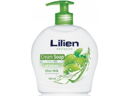 Lilien Olive Milk tekuté mýdlo dávkovač 500 ml