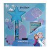 Disney Frozen Magic Wizard sprchový gel 300 ml + šumivá koule do koupele 60 g + sůl 55 g dárková sada