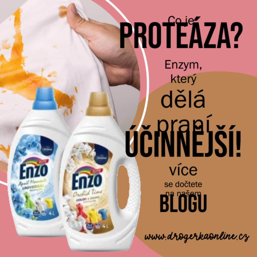 Víte, co je proteáza? Enzym, který dělá praní účinnější