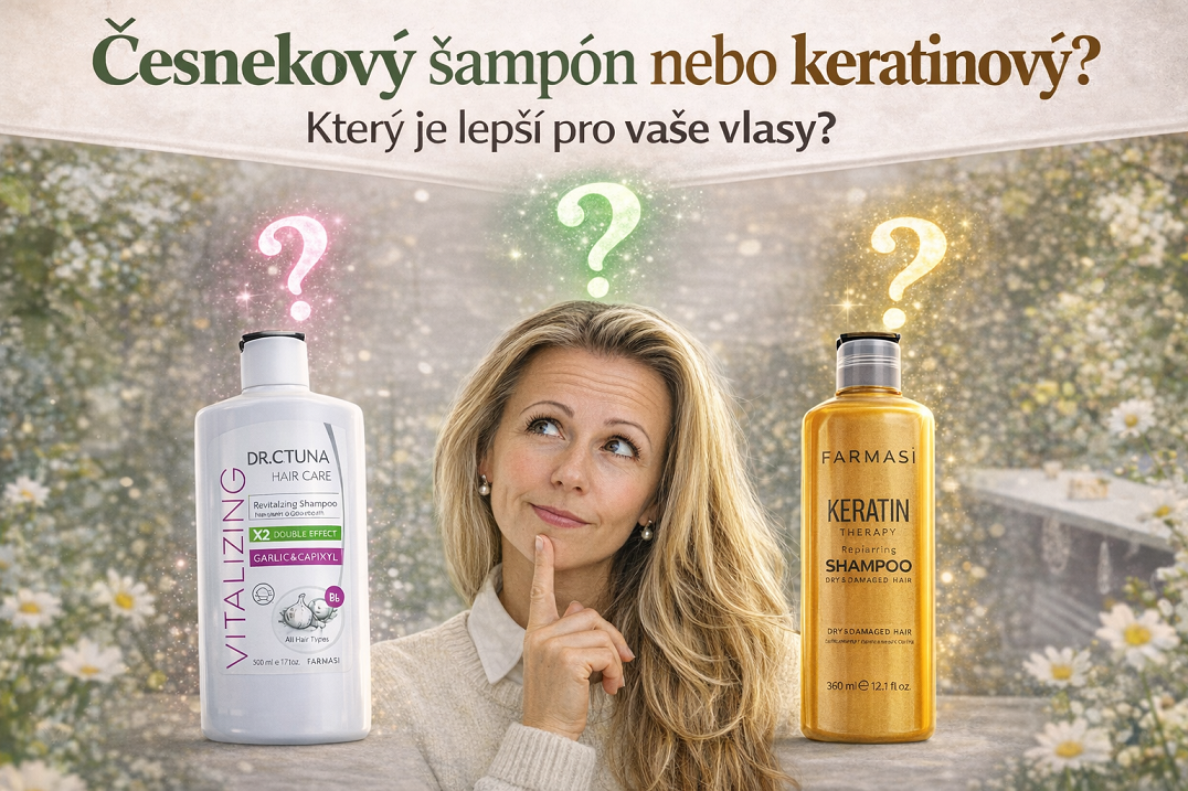 Česnekový šampón vs. keratinový: Který je lepší pro vaše vlasy?