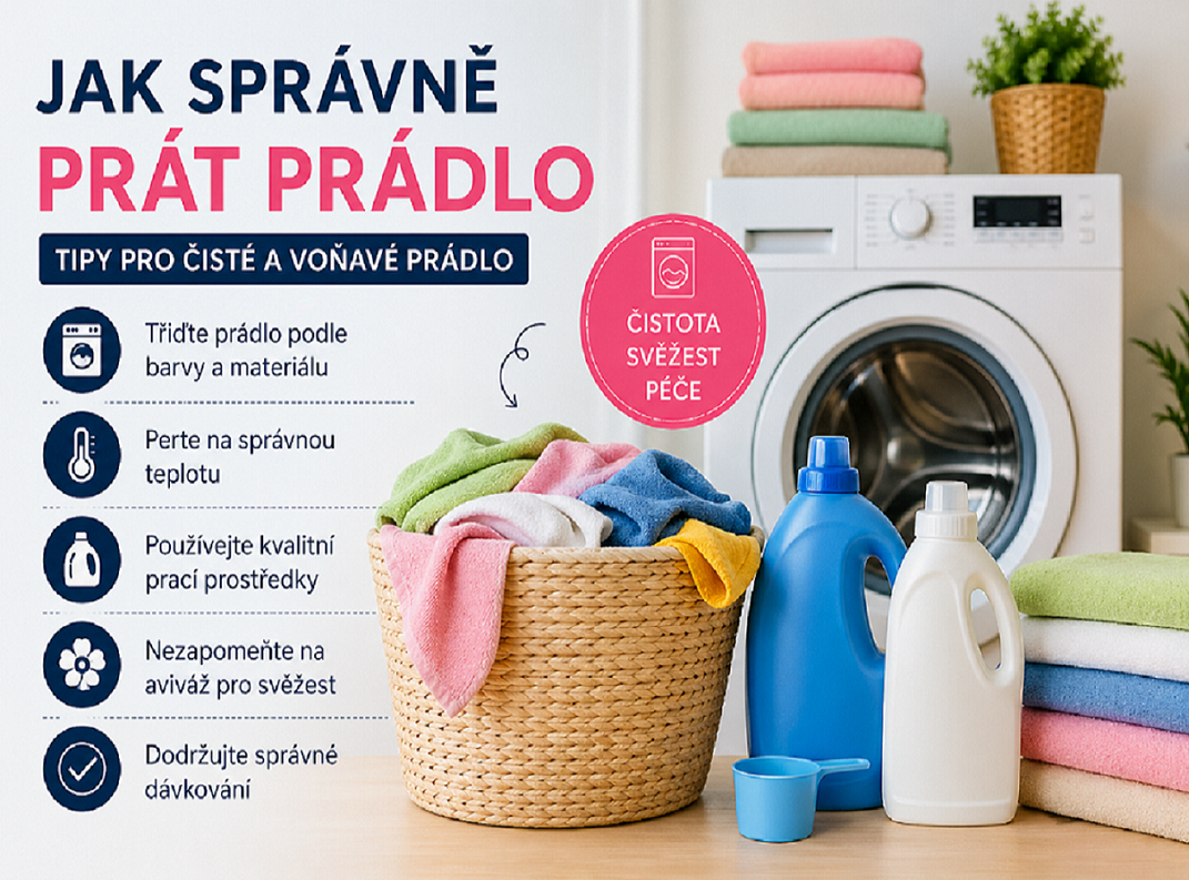 Jak správně prát prádlo, aby bylo čisté a voňavé