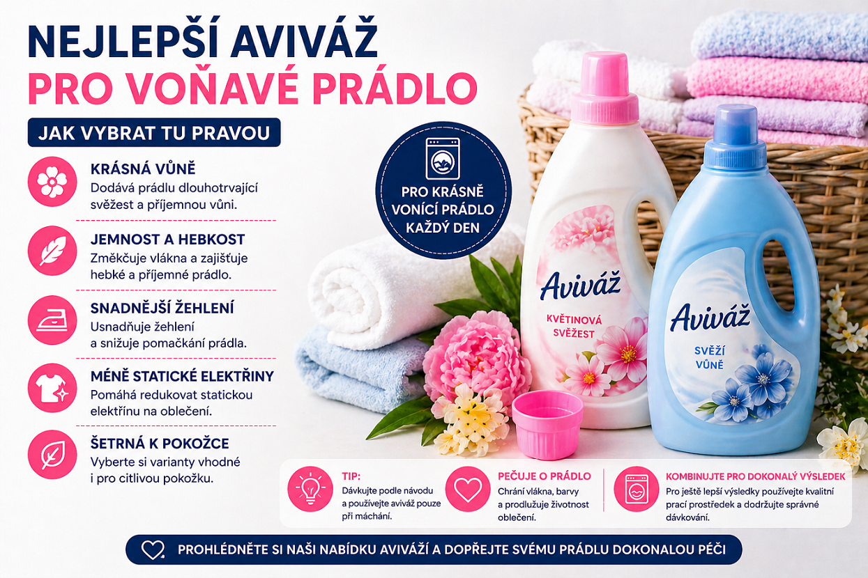 Nejlepší aviváž pro voňavé prádlo – jak vybrat tu pravou