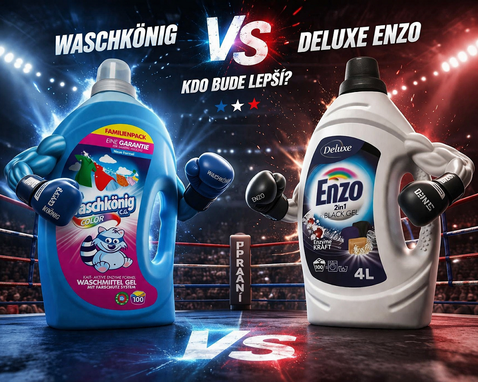 Srovnání pracích gelů: Waschkönig vs Deluxe ENZO