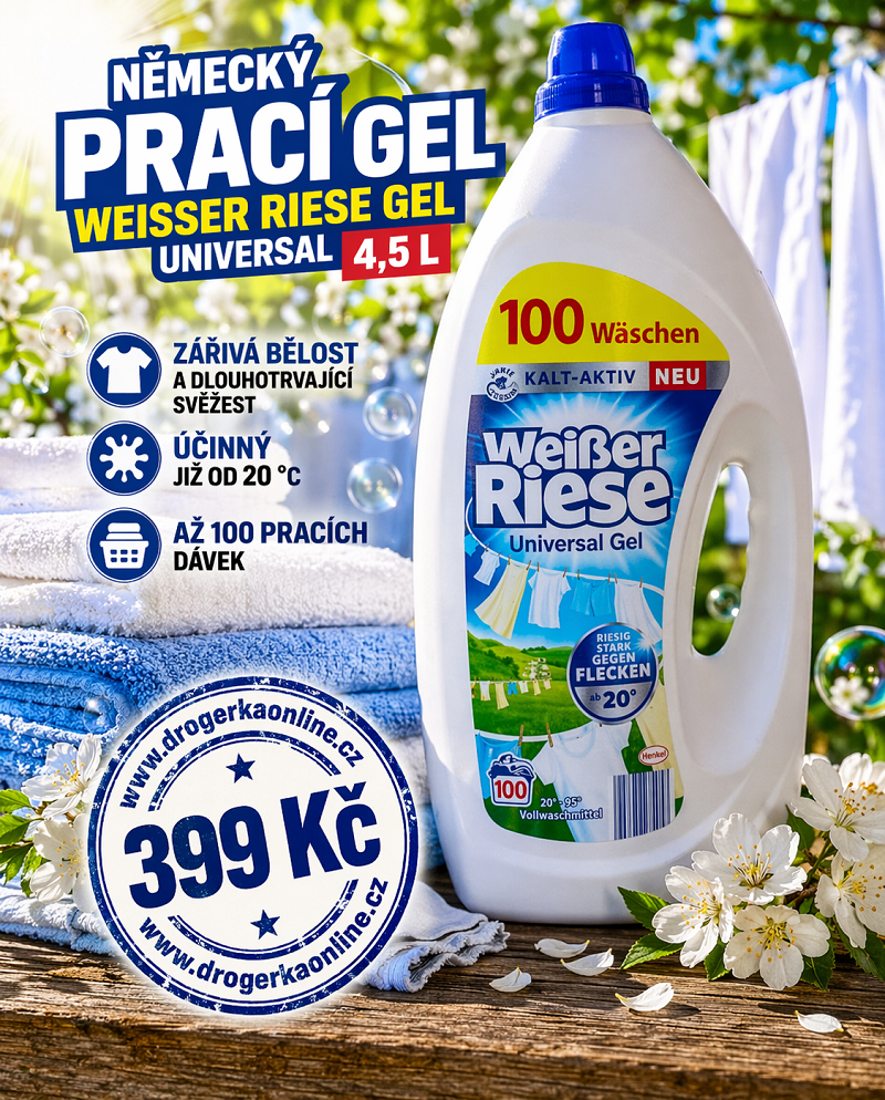 Prací gel Weisser Riesse 4,5L