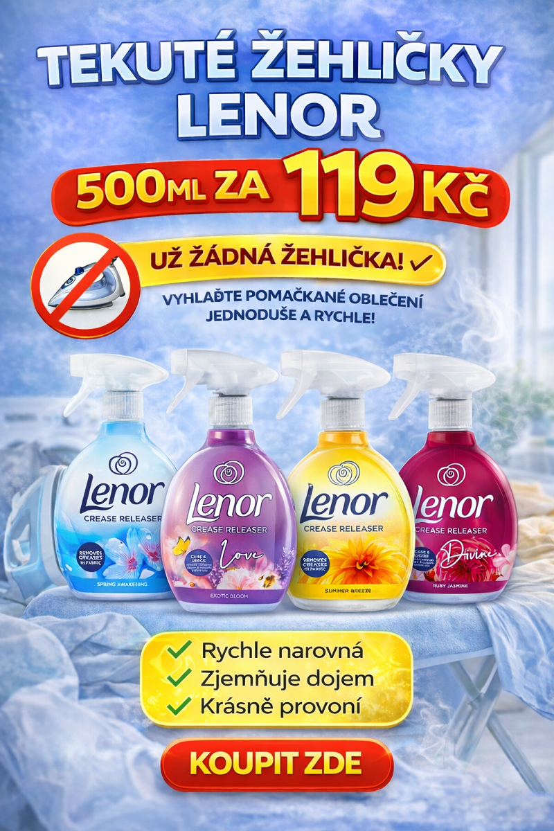 Tekutá žehlička Lenor