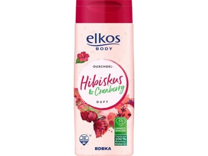 Sprchový gel ELKOS s vůní ibišku & brusinky 400 ml | Květinovo-ovocní osvěžení