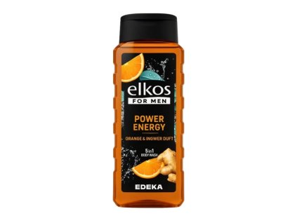 Sprchový gel ELKOS pro muže pomeranč & ženšen 400 ml | Energie & svěžest